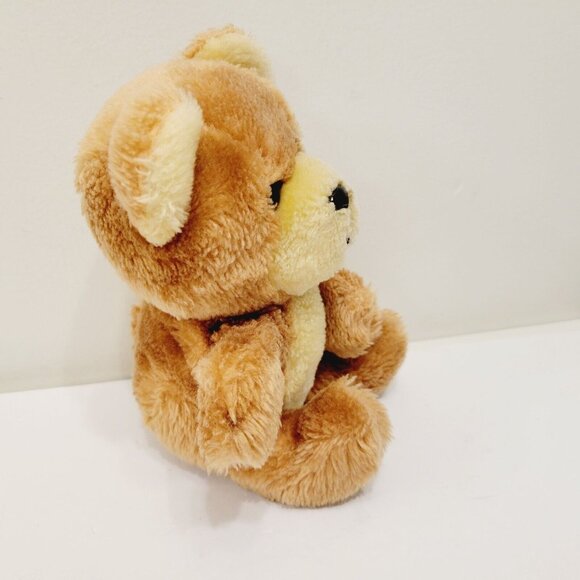 Vtg 1982 Tan Brown Dakin Hard Nose Eyes Teddy Bear Plush Stuffed Animal Toy - Picture 2 of 7